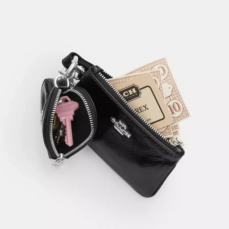 Wristlet And Heart Pouch With Charm
