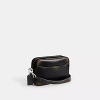 Radio Camera Bag In Loved Leather