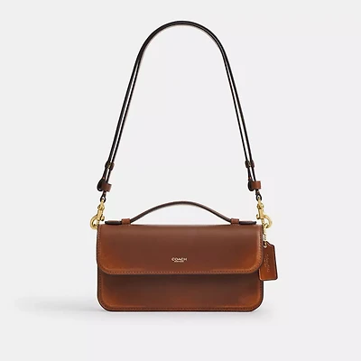 New York Elora Top Handle Crossbody Bag In Loved Leather