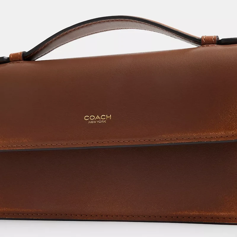 New York Elora Top Handle Crossbody Bag In Loved Leather