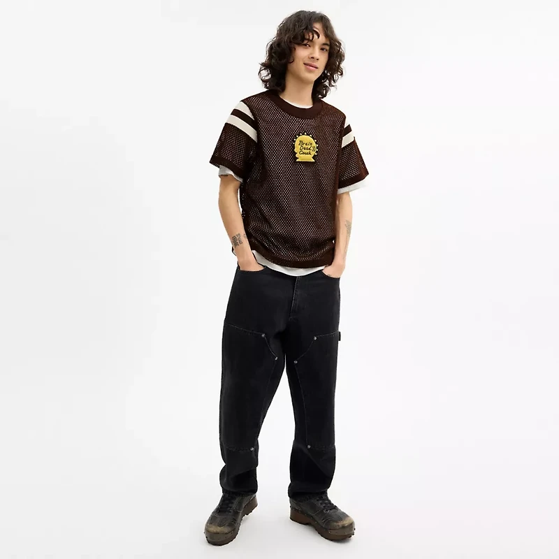Coach | Brain Dead Mesh Football T-Shirt