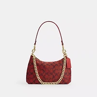 Teri Shoulder Bag Signature Beaded Satin
