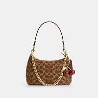 Teri Shoulder Bag In Signature Beaded Satin