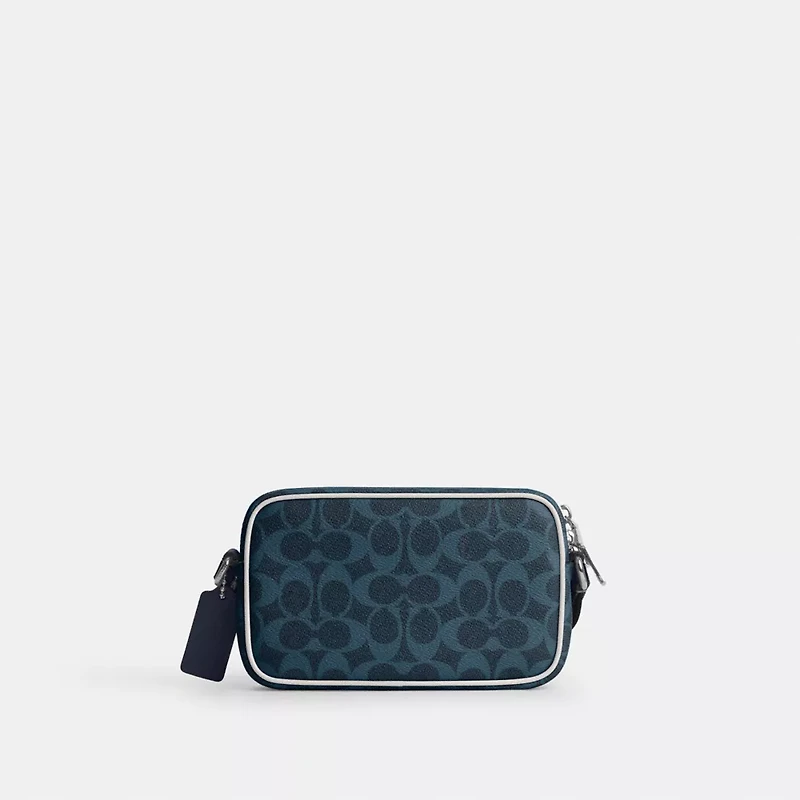 Colton Crossbody Bag 19 Signature Canvas With Coach Graphic
