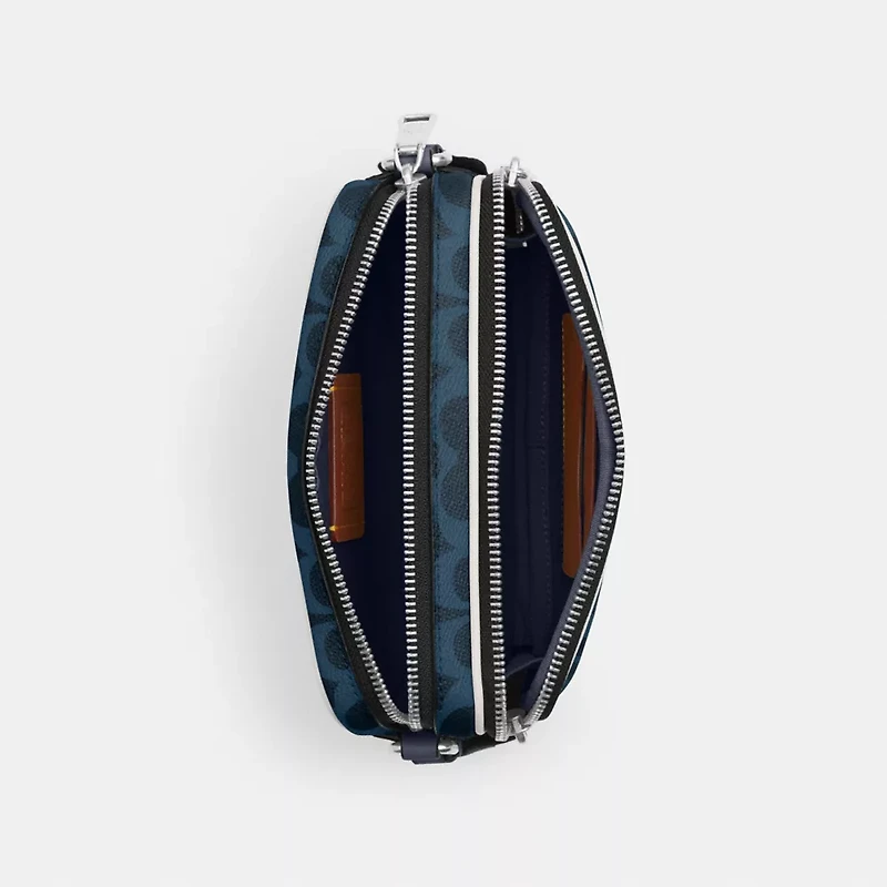Colton Crossbody Bag 19 Signature Canvas With Coach Graphic