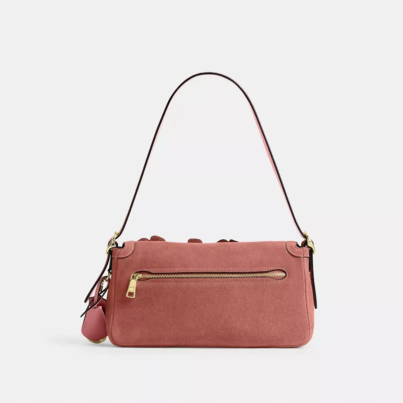Etta Small Flap Shoulder Bag With Floral Applique