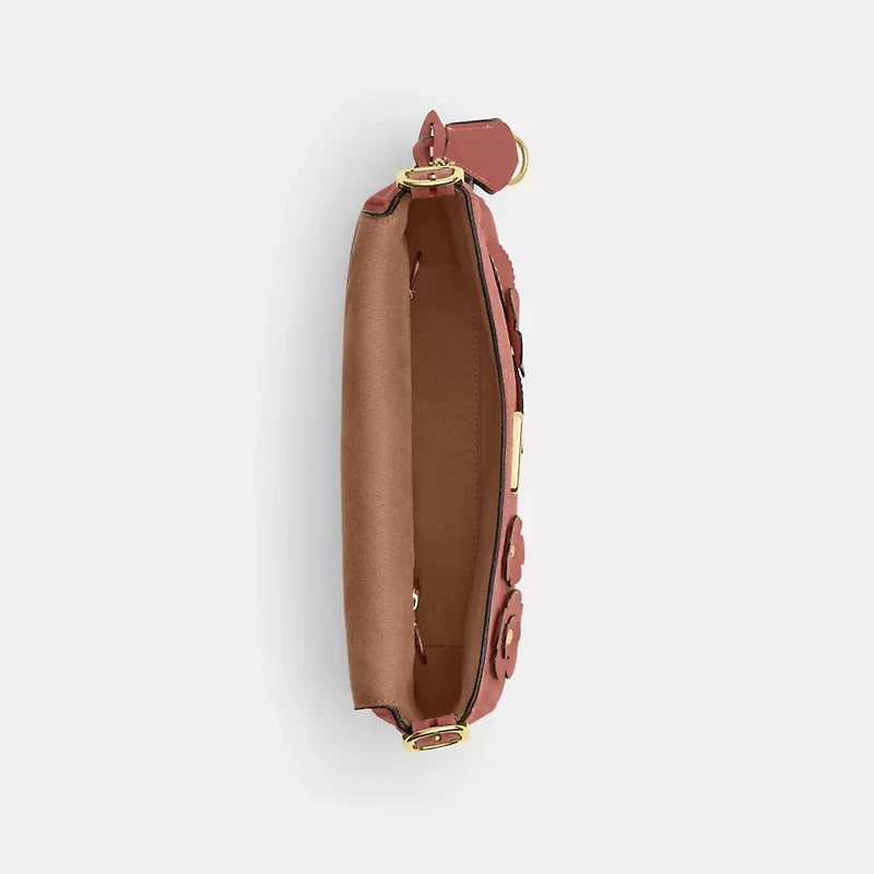 Etta Small Flap Shoulder Bag With Floral Applique