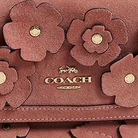 Etta Small Flap Shoulder Bag With Floral Applique