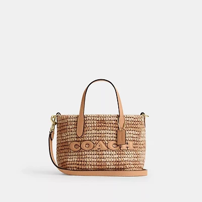 City Mini Tote Bag With Gingham Print