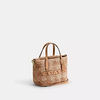 City Mini Tote Bag With Gingham Print