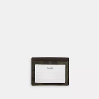 Slim Id Card Case In Signature Camo Print