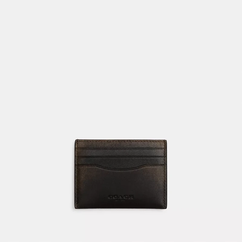 Slim Id Card Case In Loved Leather