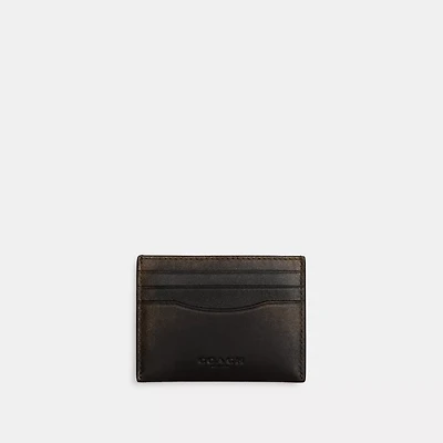 Slim Id Card Case In Loved Leather