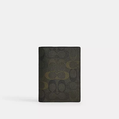 Passport Card Case In Signature Camo Print
