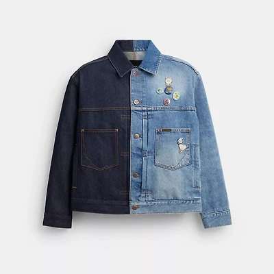 Coach | Brain Dead Split Denim Jacket Recycled Cotton