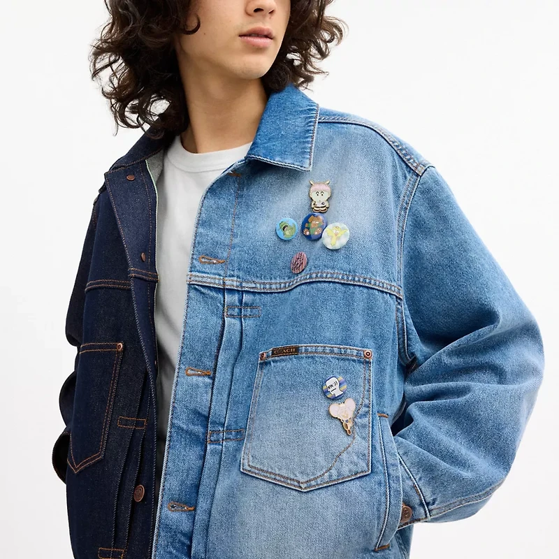 Coach | Brain Dead Split Denim Jacket Recycled Cotton