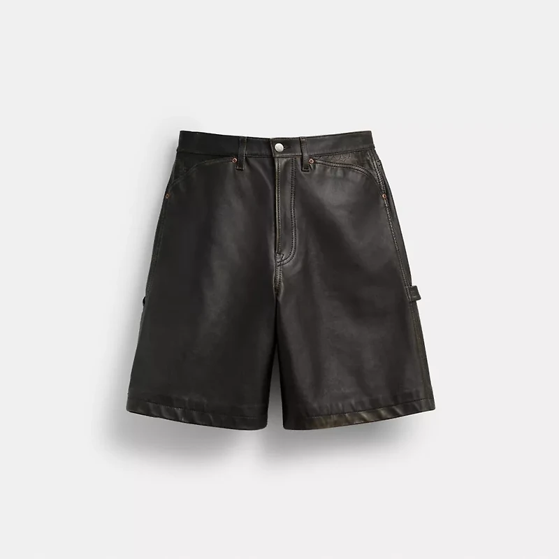 Coach | Brain Dead Loved Leather Shorts