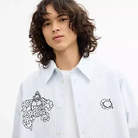 Coach | Brain Dead Signature Long Sleeve Button Up Shirt