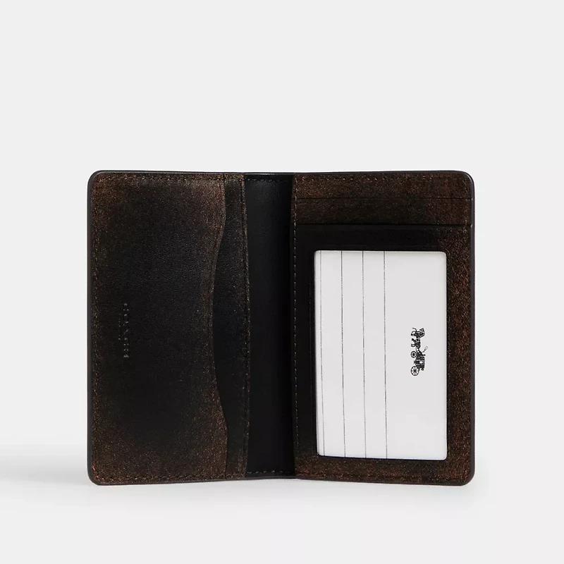 Id Card Wallet In Loved Leather