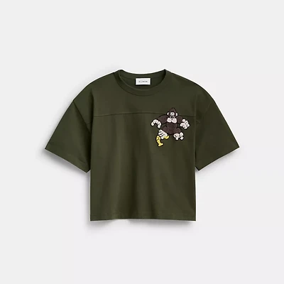 Coach | Brain Dead Football Cropped T-Shirt