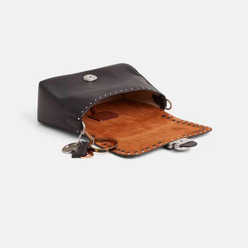 Upcrafted Soft Tabby Shoulder Bag With Rivets