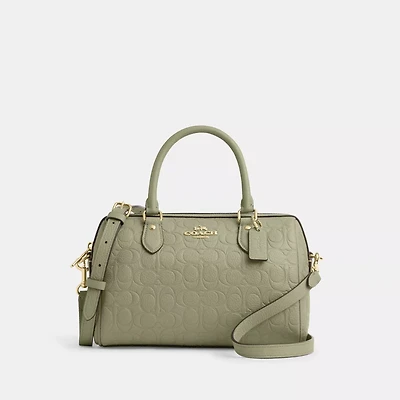 Rowan Satchel Bag In Signature Leather