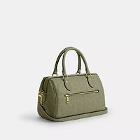 Rowan Satchel Bag In Signature Leather