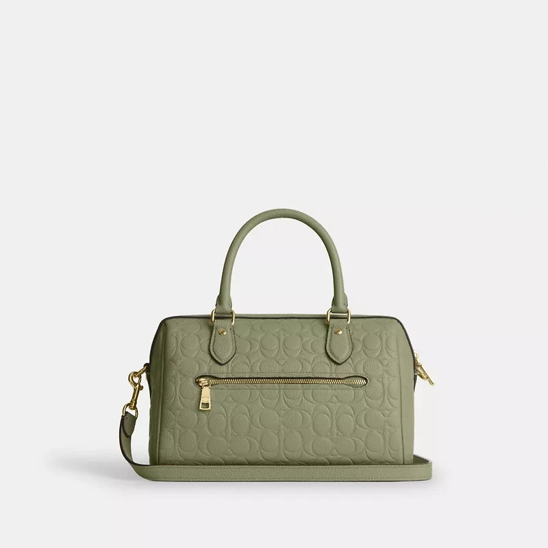 Rowan Satchel Bag In Signature Leather