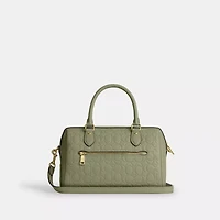 Rowan Satchel Bag In Signature Leather