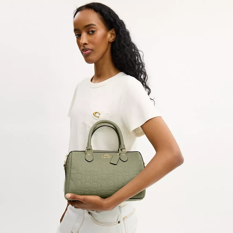 Rowan Satchel Bag In Signature Leather