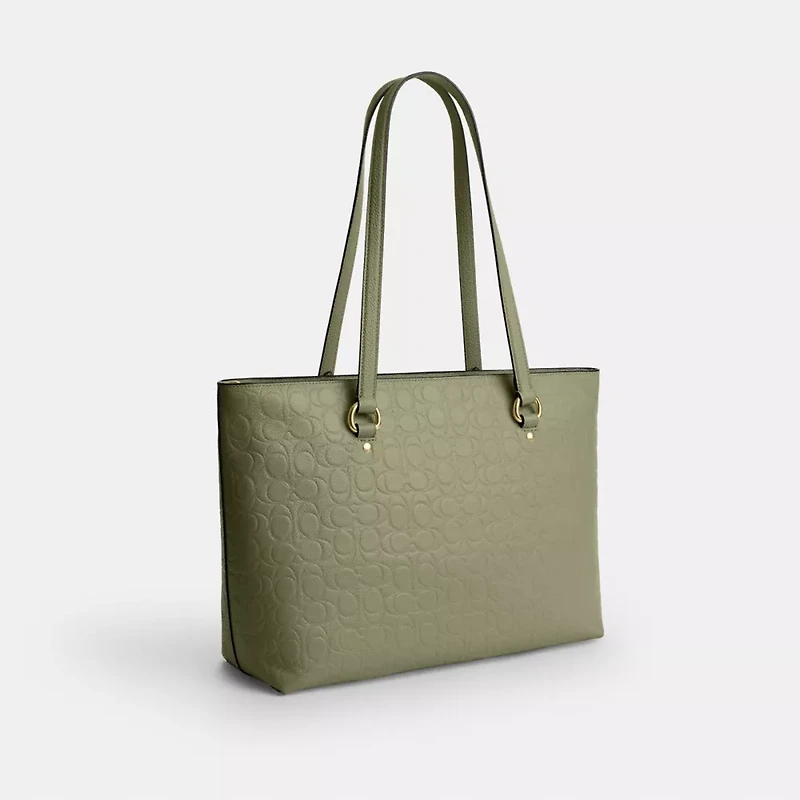 Station Tote Bag In Signature Leather