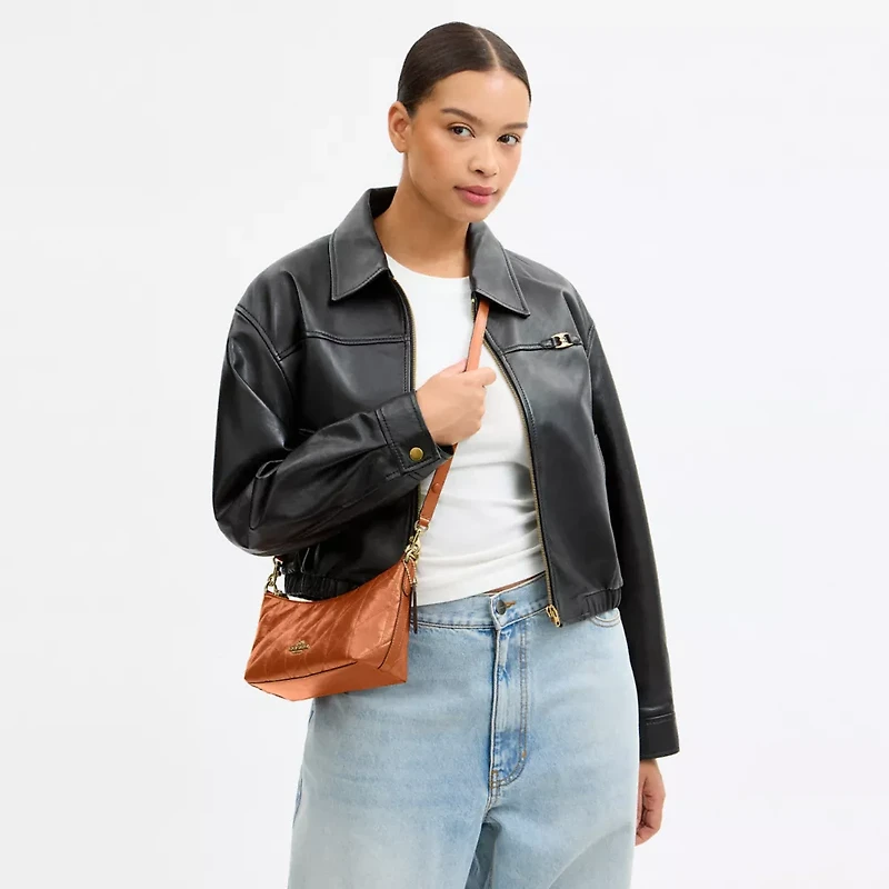 Caitlin Shoulder Bag With Quilting And Charm