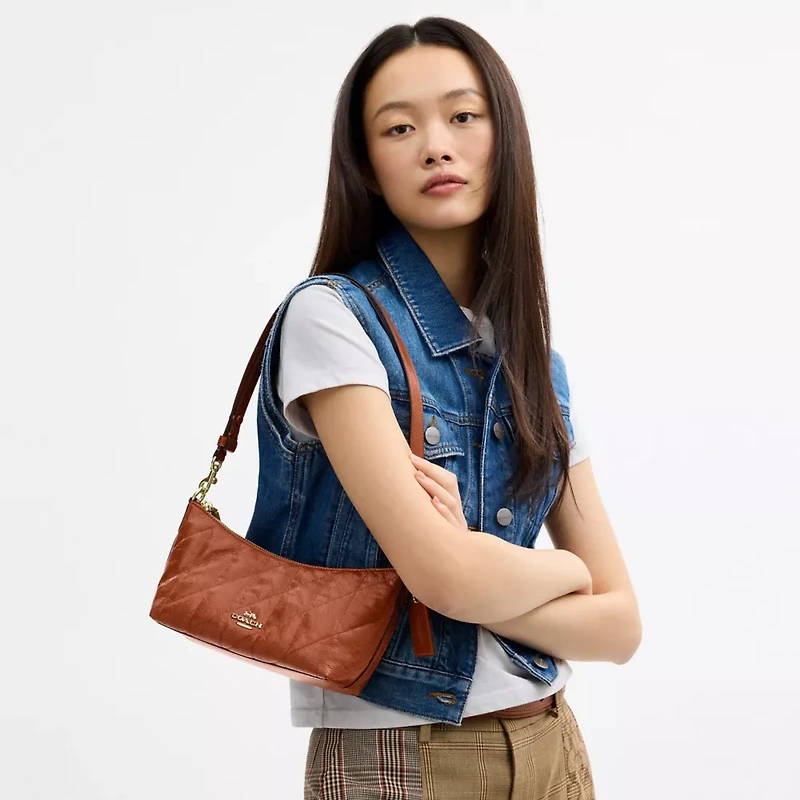 Caitlin Shoulder Bag With Quilting And Charm