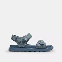 Brynn Sandal Crystal Signature Denim