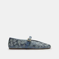 Mary Jane Crystal Signature Denim