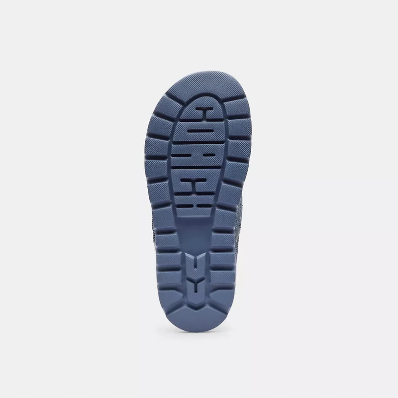 Brynn Thong Sandal Crystal Signature Denim