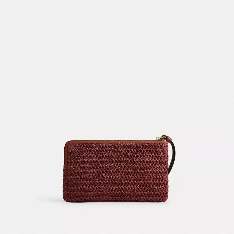 Large Corner Zip Wristlet
