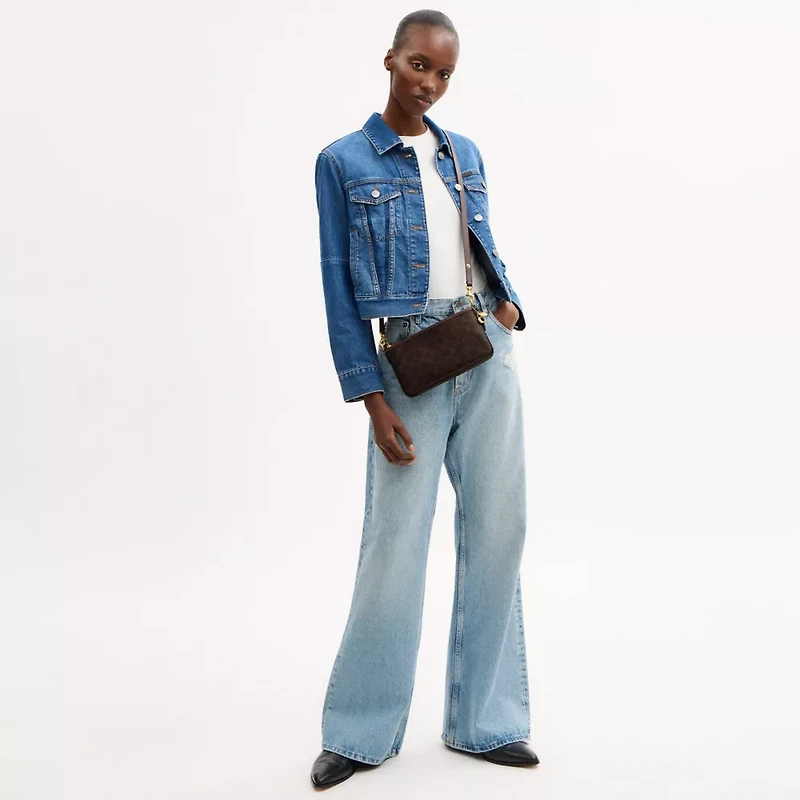 Audrey Crossbody Bag In Signature Canvas
