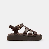 Lucy Lug Sole Sandal Signature Jacquard