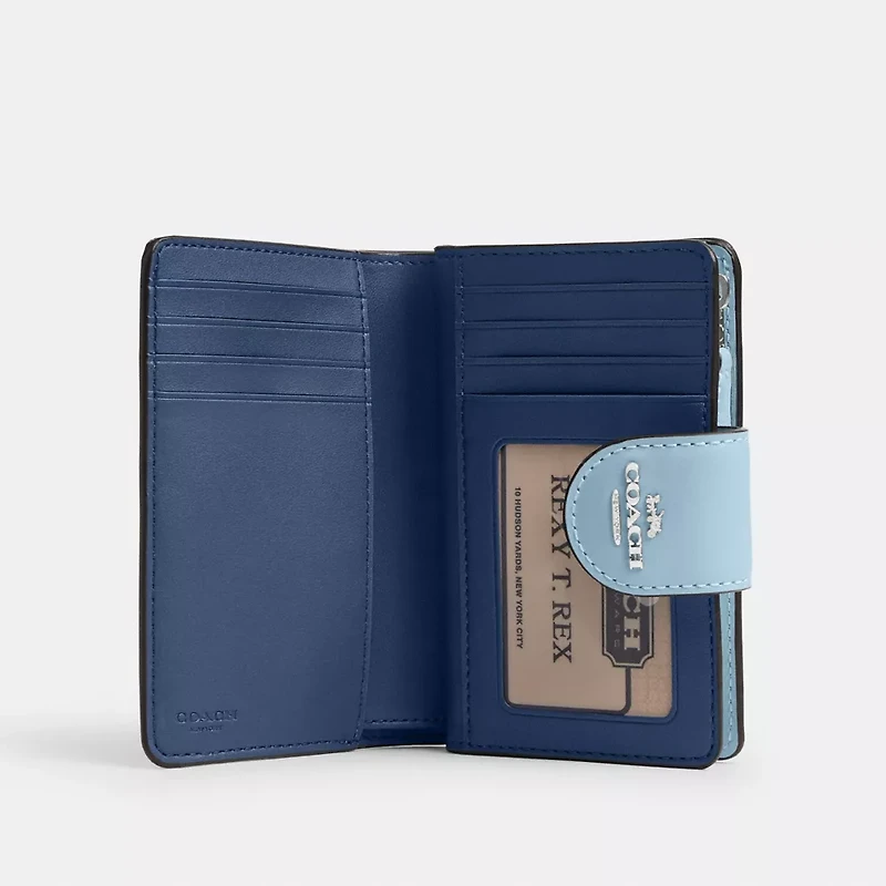 Medium Corner Zip Wallet With Floral Print