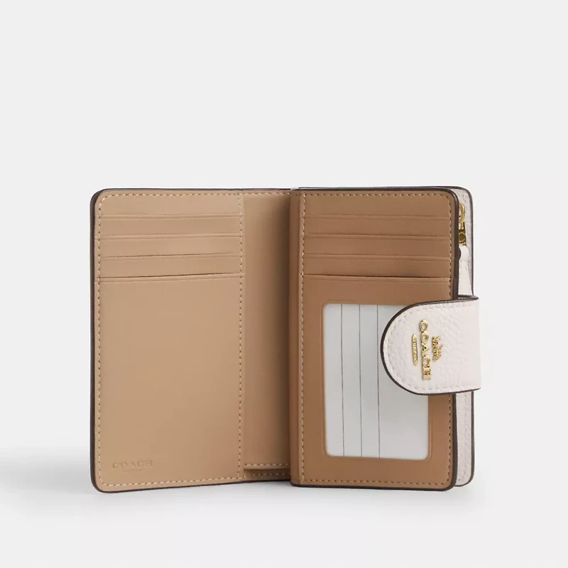 Medium Corner Zip Wallet With Cherry Print