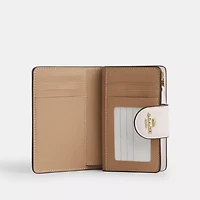 Medium Corner Zip Wallet With Cherry Print