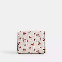 Snap Wallet With Cherry Print