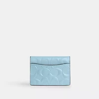 Card Case With Charm In Signature Leather