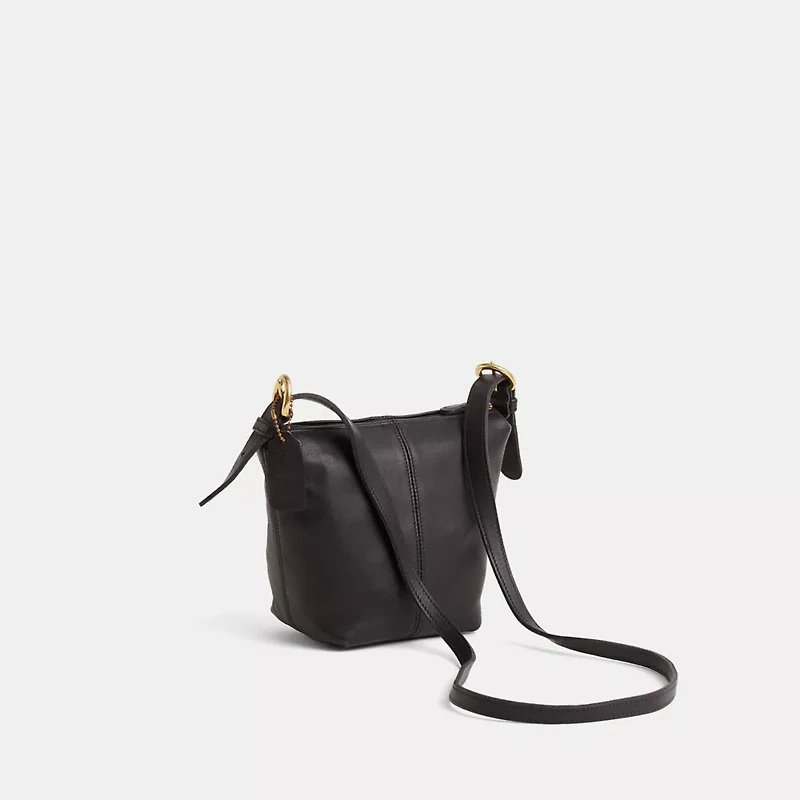 Vintage Small Bucket Crossbody Bag