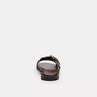 Crisscross Buckle Sandal Signature Jacquard