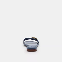 Margot Flat Sandal Crystal Signature Denim