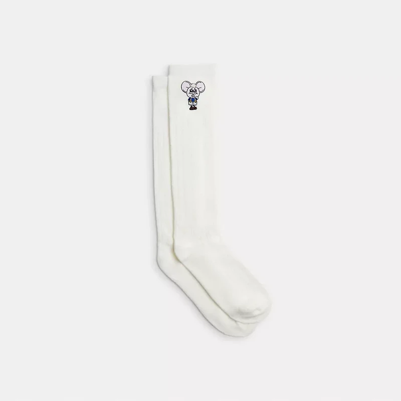 Coach | Brain Dead Kachi Mouse Patch Lace Socks