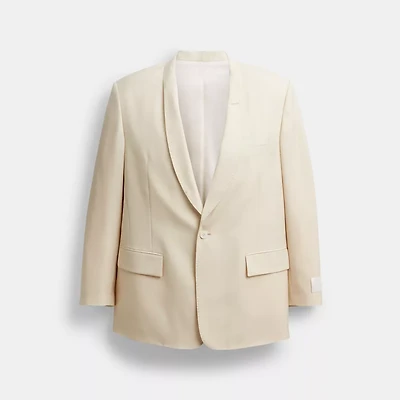 Yarn Dye Shawl Collar Blazer