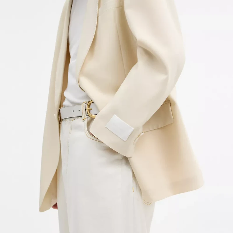 Yarn Dye Shawl Collar Blazer